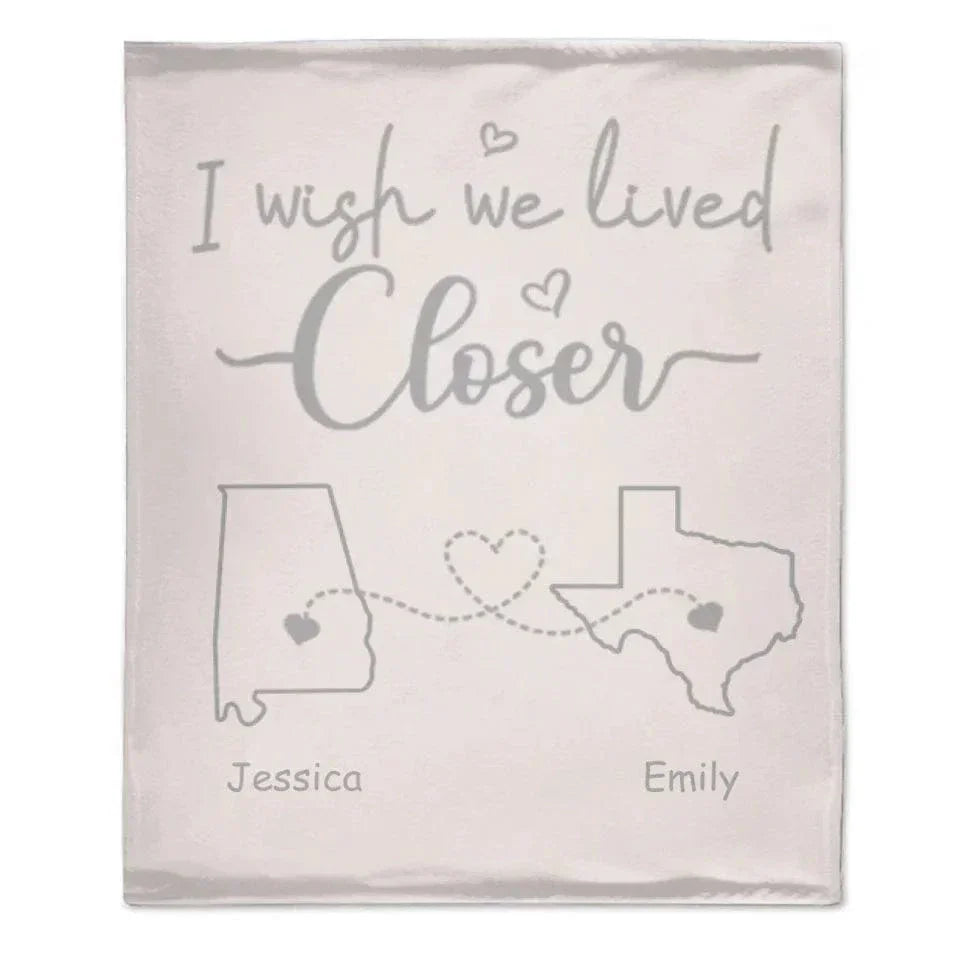 I Wish - Personalised Blanket With Name And State - A Gift For Best Friends,Family,Lovers - Joliny