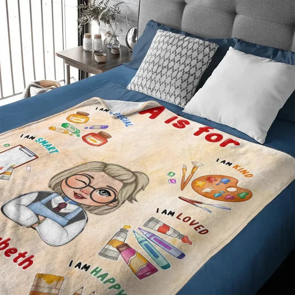 Kid's Dream Job Custom Blanket - Personalised Name And different character jobs Blanket - A Gift For Child - Joliny