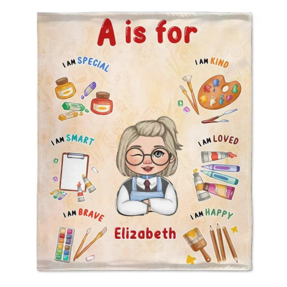 Kid's Dream Job Custom Blanket - Personalised Name And different character jobs Blanket - A Gift For Child - Joliny