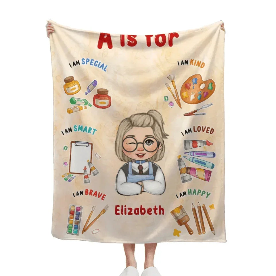 Kid's Dream Job Custom Blanket - Personalised Name And different character jobs Blanket - A Gift For Child - Joliny