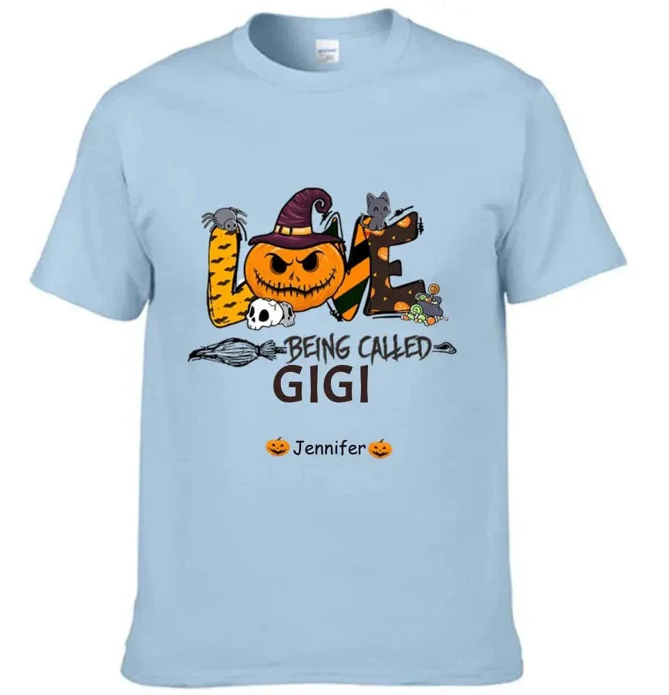 Love Being Called Grandma Halloween - Personalized T-Shirt - A Halloween Gift for Grandma - Joliny