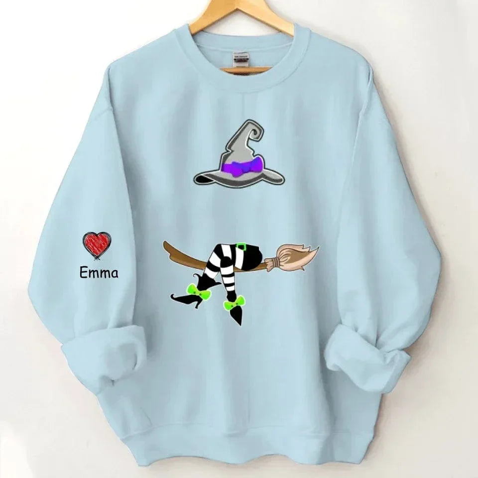 Magic Grandma - Personalized Name Custom Sweatshirt with Grandchildren's Names Customized on the Sleeve - Gift for Grandma - Joliny