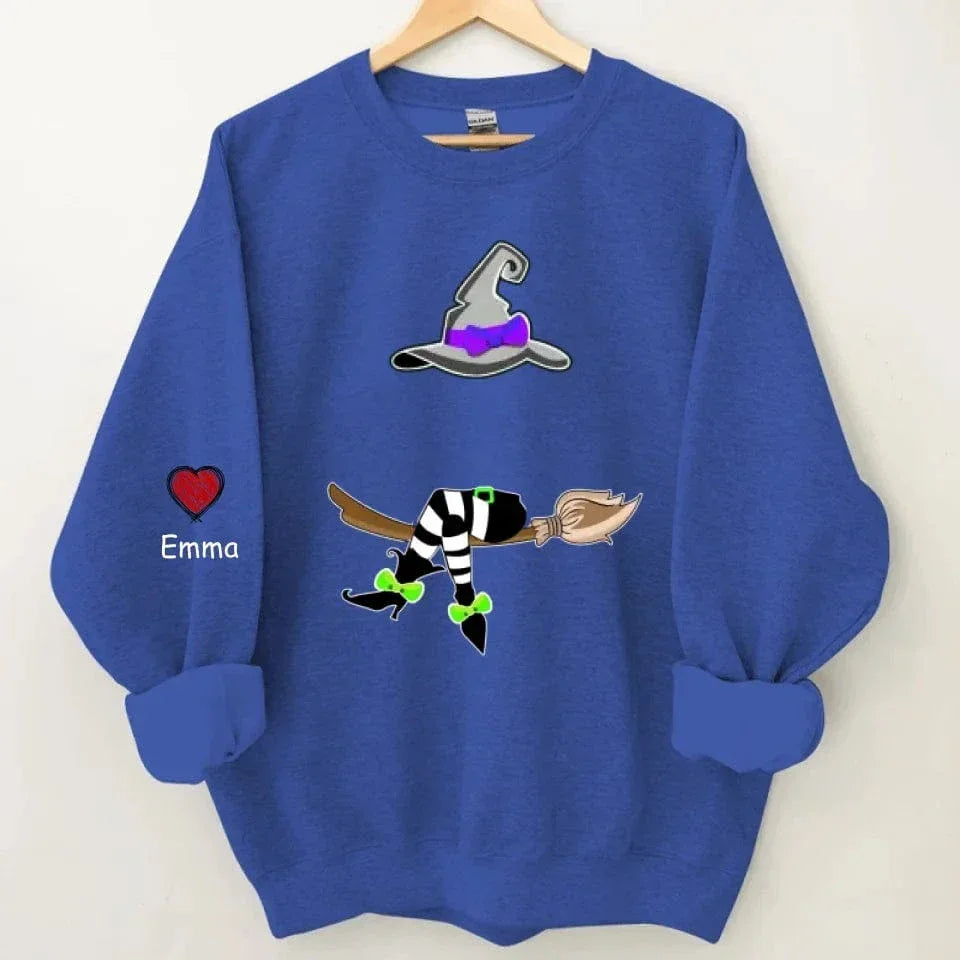 Magic Grandma - Personalized Name Custom Sweatshirt with Grandchildren's Names Customized on the Sleeve - Gift for Grandma - Joliny