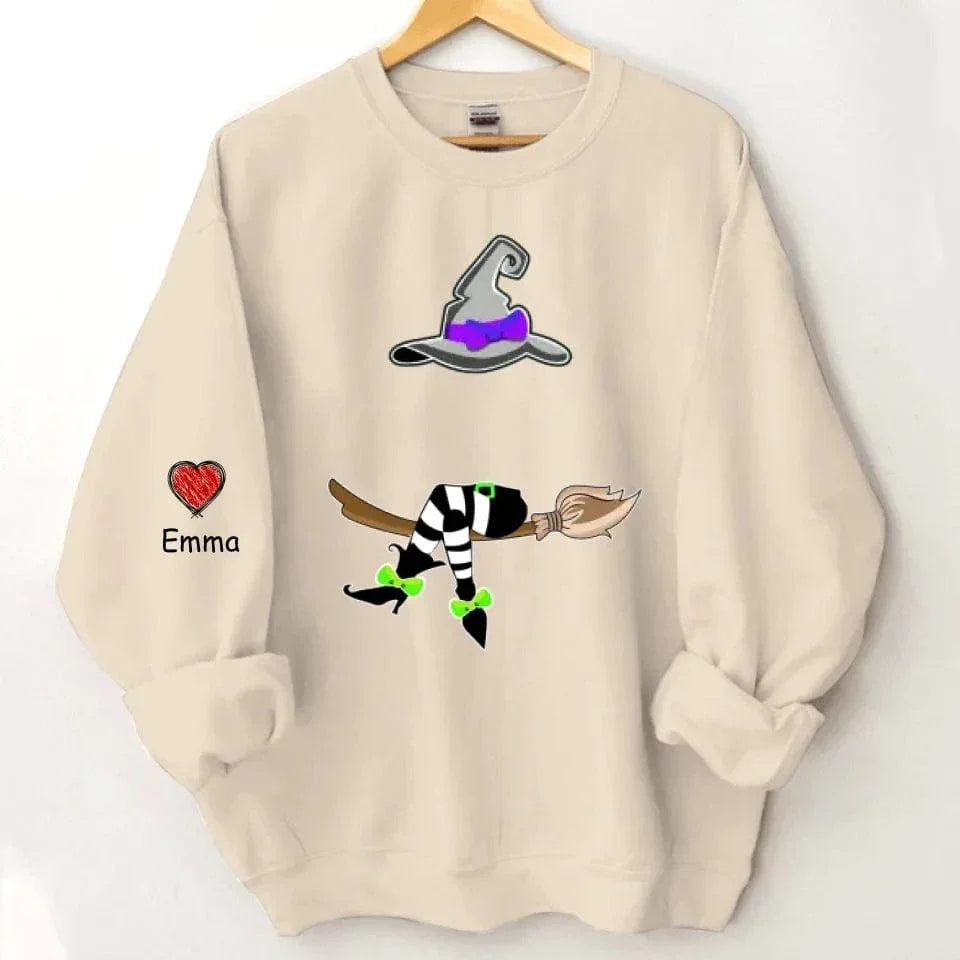 Magic Grandma - Personalized Name Custom Sweatshirt with Grandchildren's Names Customized on the Sleeve - Gift for Grandma - Joliny