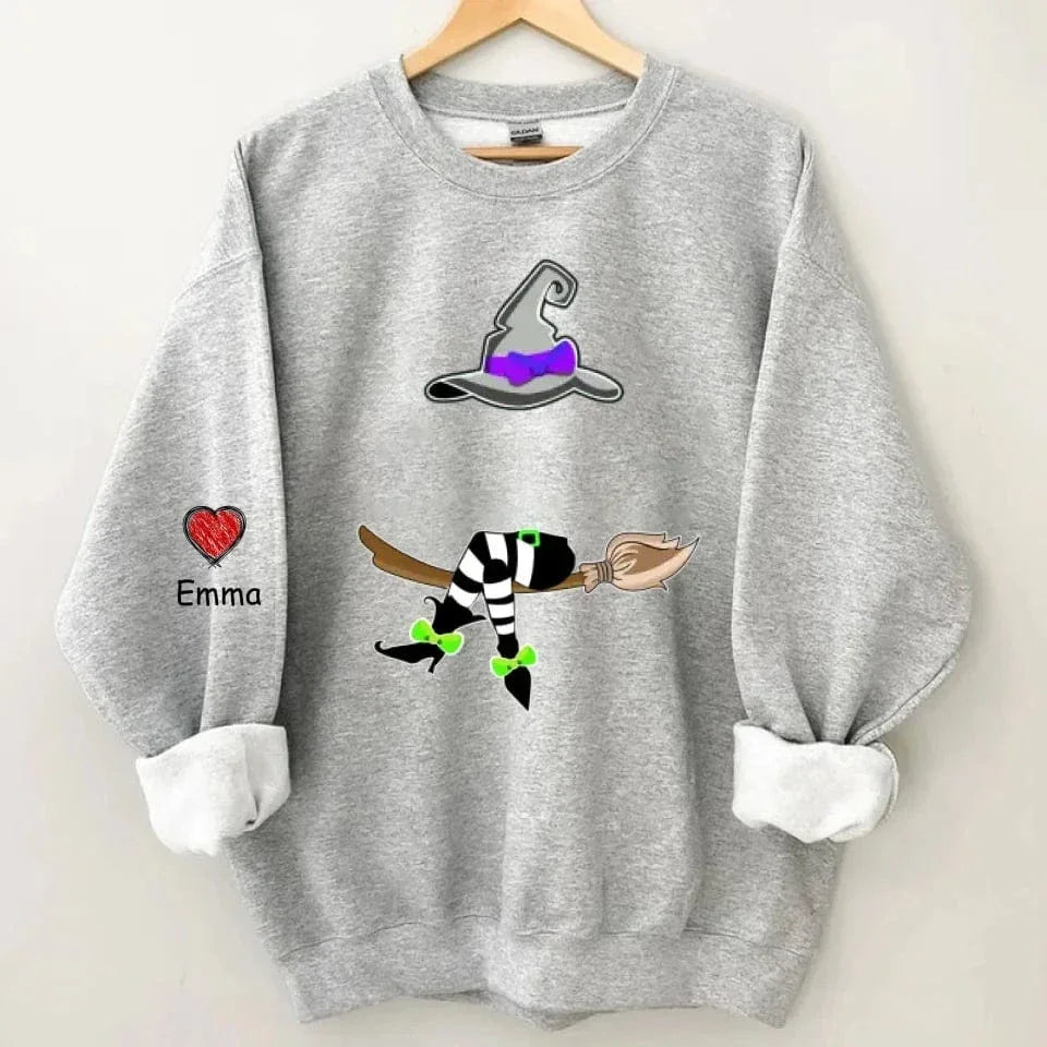 Magic Grandma - Personalized Name Custom Sweatshirt with Grandchildren's Names Customized on the Sleeve - Gift for Grandma - Joliny