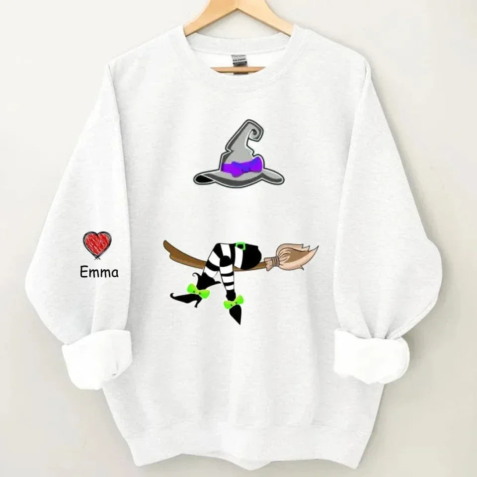 Magic Grandma - Personalized Name Custom Sweatshirt with Grandchildren's Names Customized on the Sleeve - Gift for Grandma - Joliny