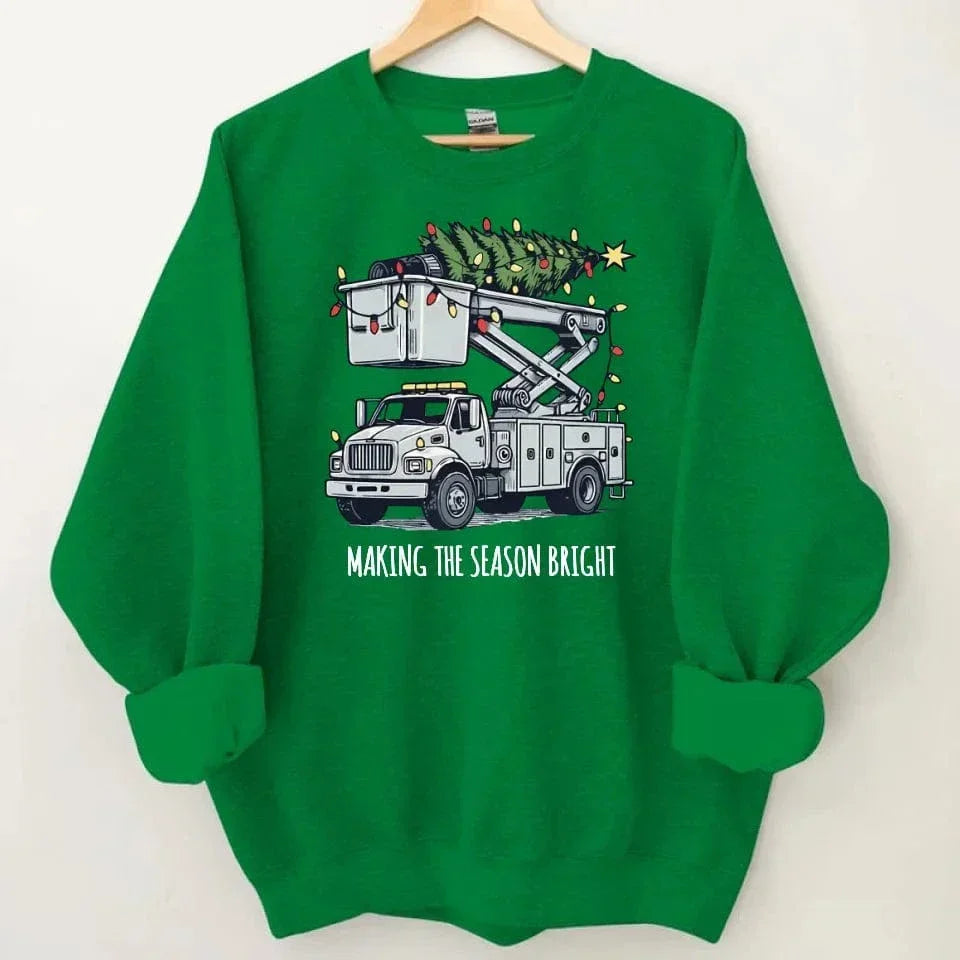 Making The Season Bright-Customized Christmas Sweatshirts - Christmas Gifts for the Family - Joliny