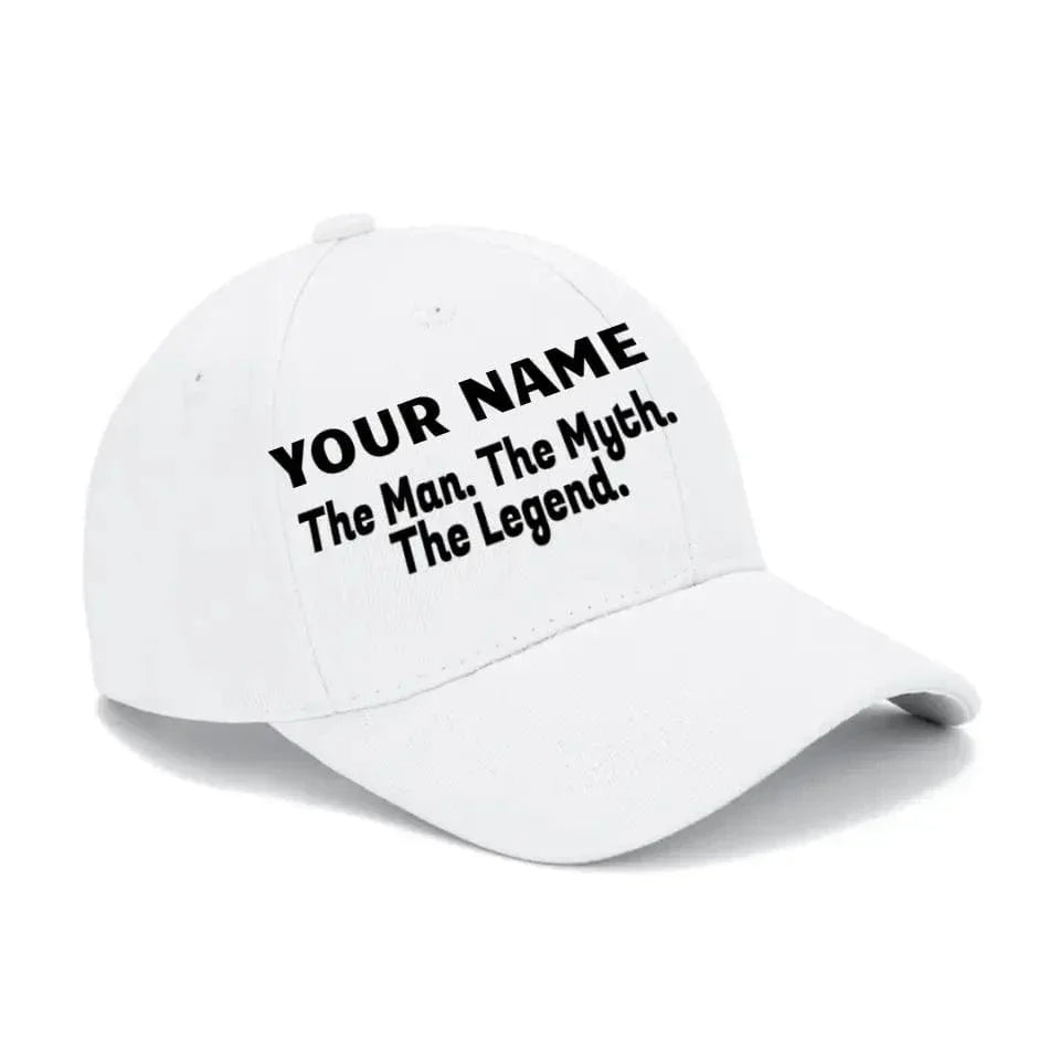 Man Myth Legend, Name Customized Baseball Cap Mesh Cap - Joliny