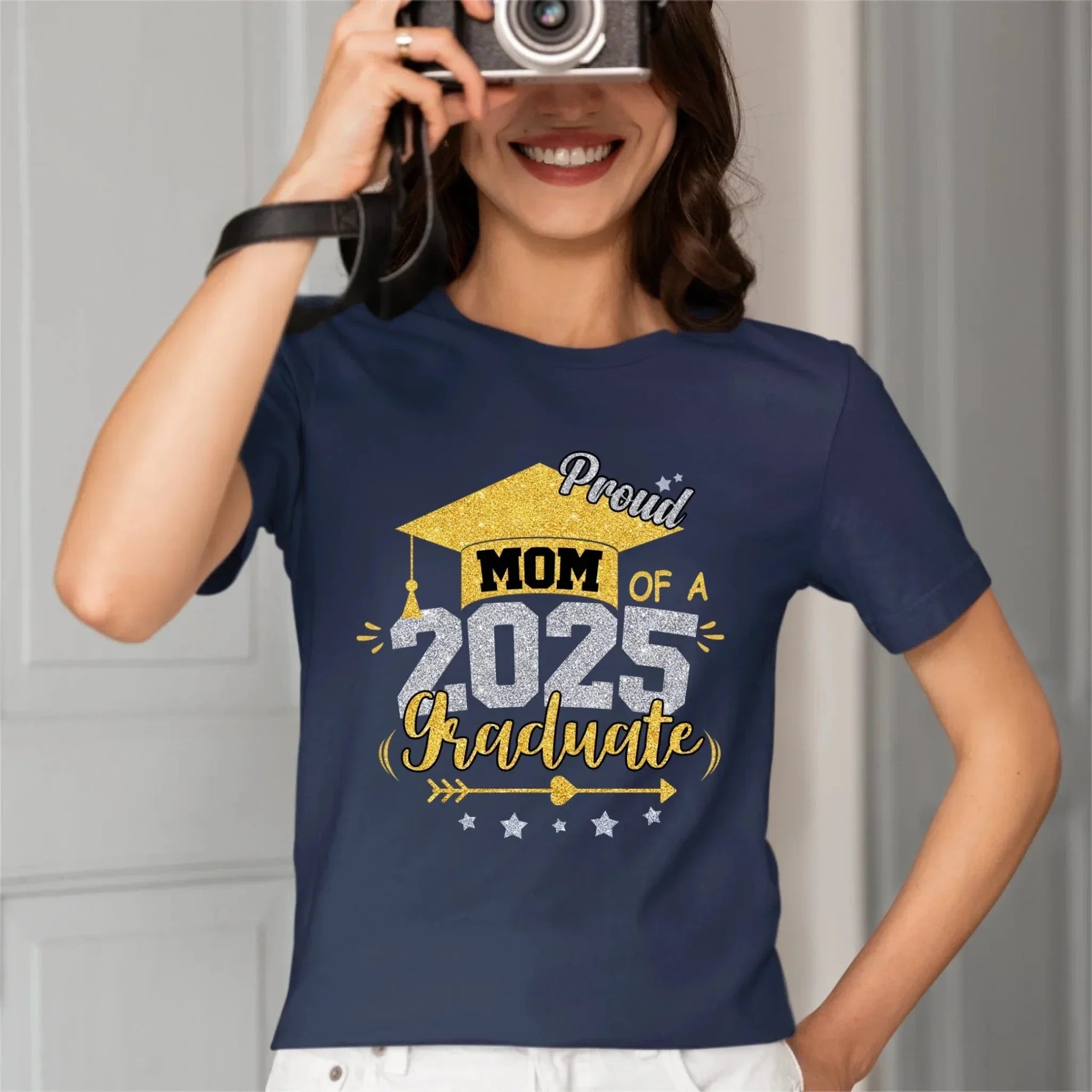 Mom Proud Mom of a Class of 2025 Graduate T Shirt - Joliny