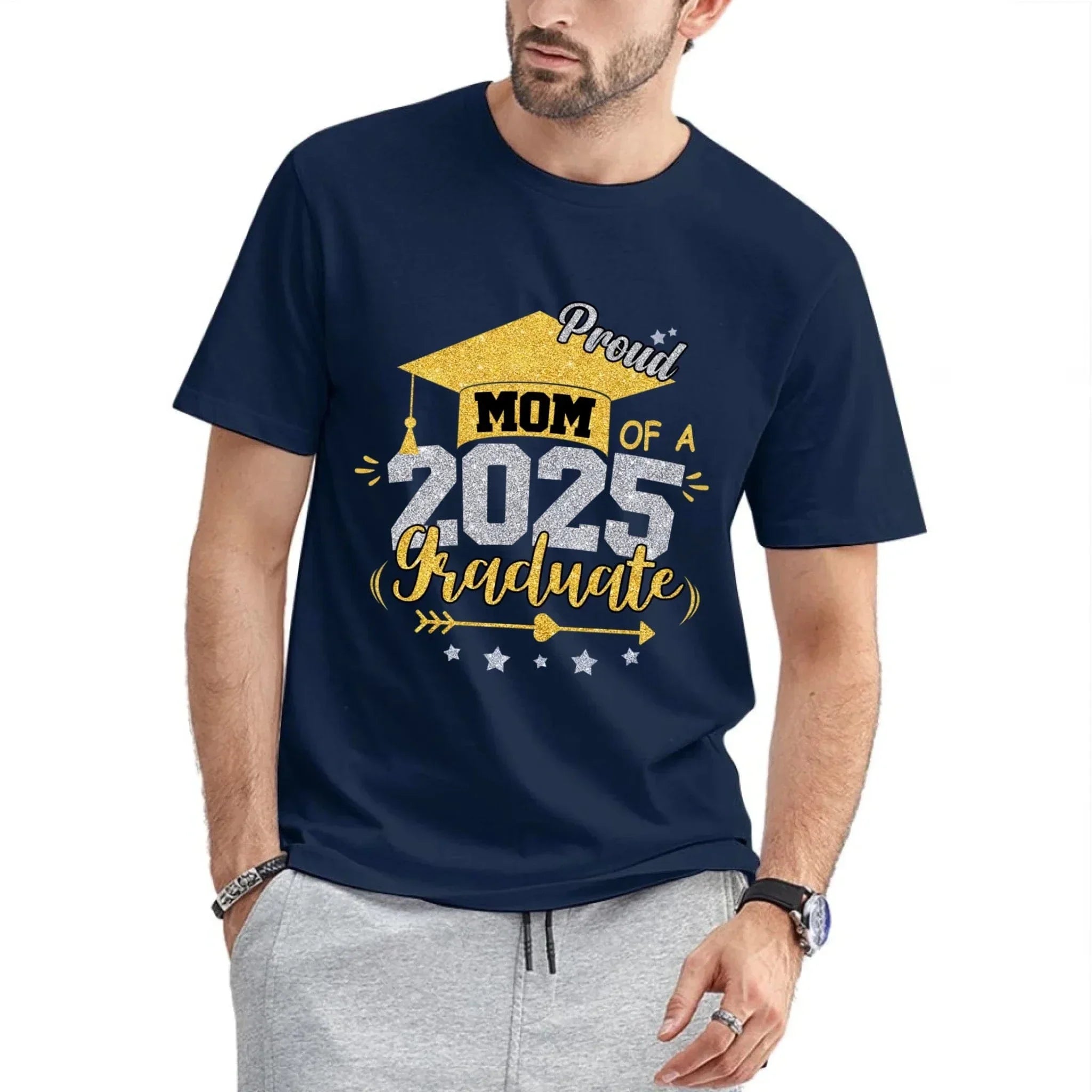 Mom Proud Mom of a Class of 2025 Graduate T Shirt - Joliny