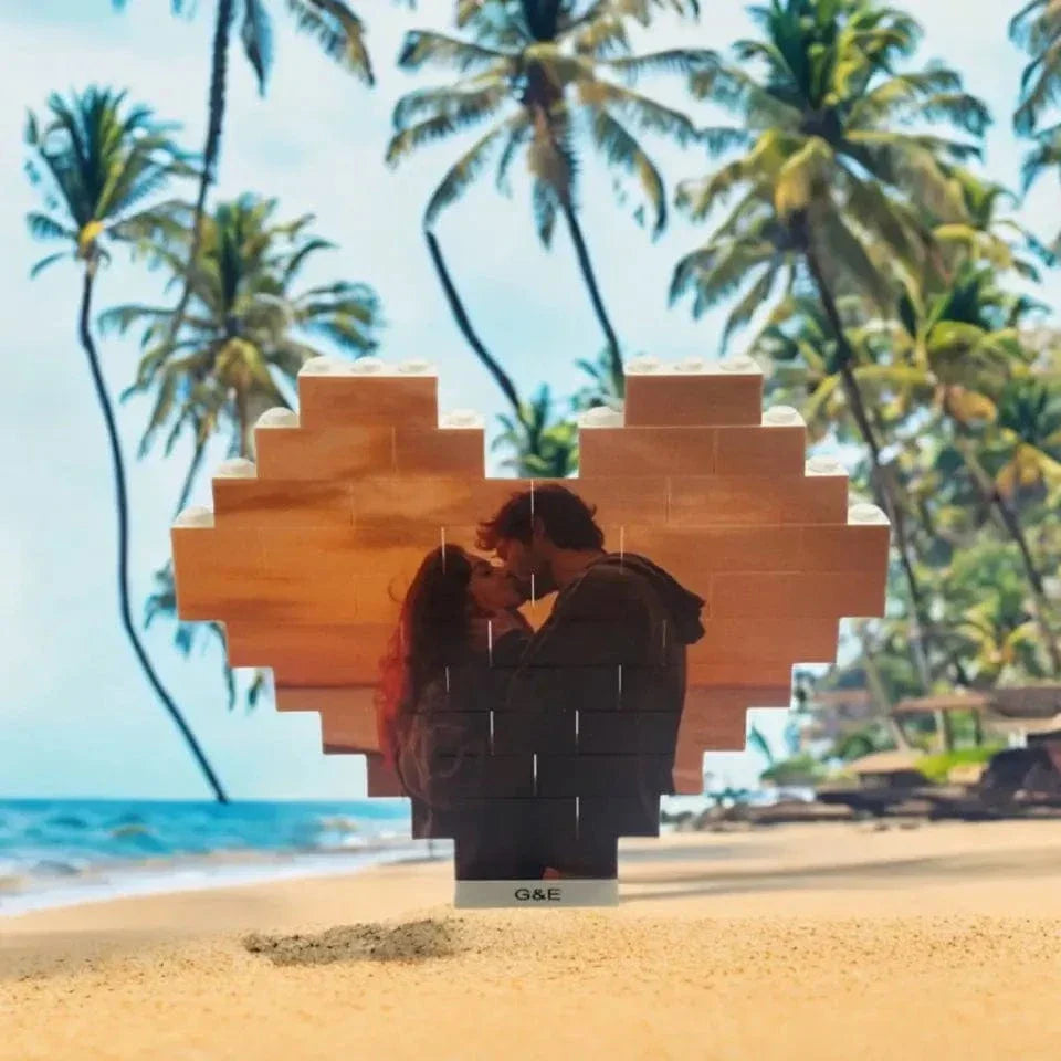 Mosaic of Love” - Personalized Couple's Jigsaw Puzzle - Warm Couple's Gift - Joliny