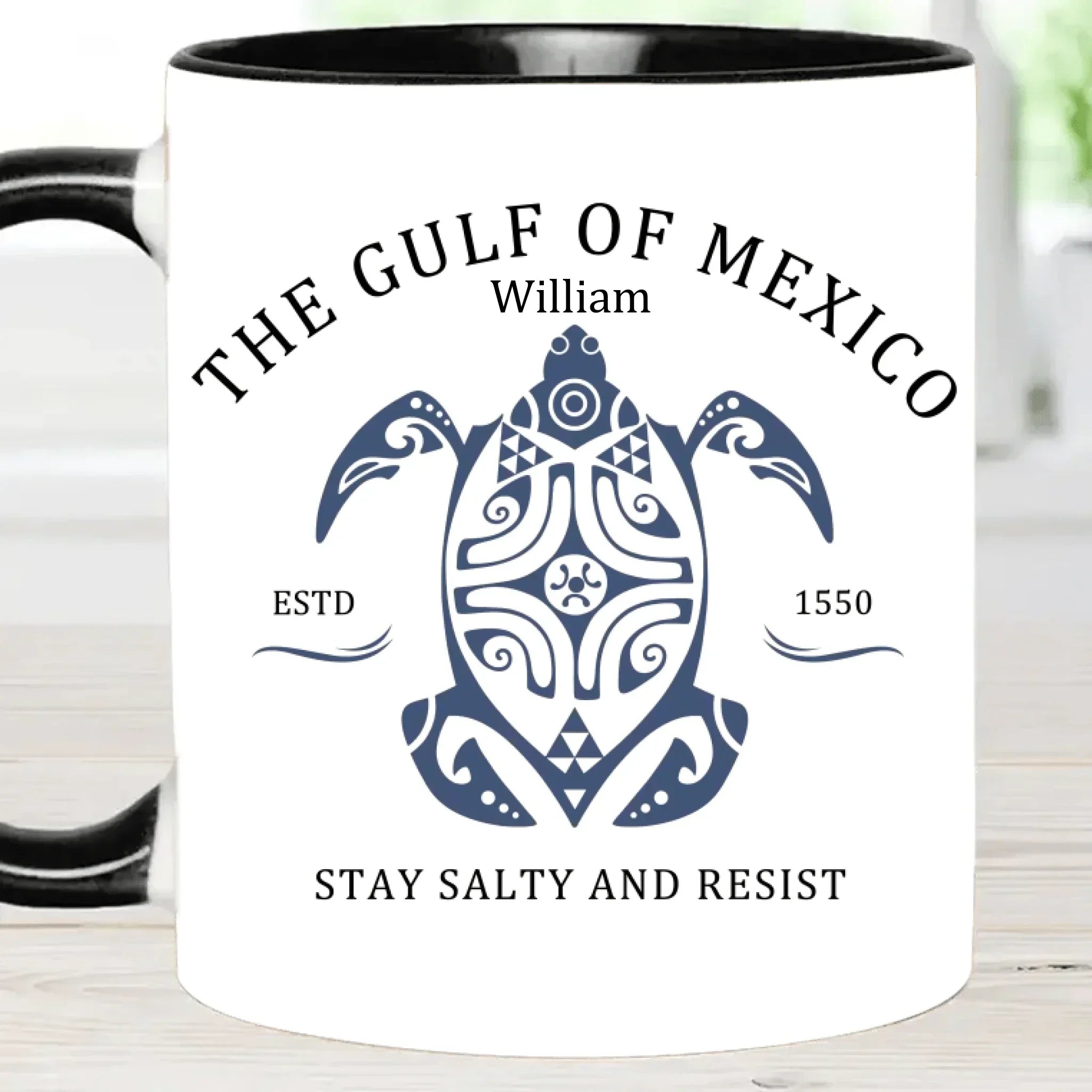 Custom Gulf of Mexico Printed Mugs - Personalised Name Gulf of Mexico Themed Printed Trendy Mugs - A Gift For Family,Friend,BFF - Joliny