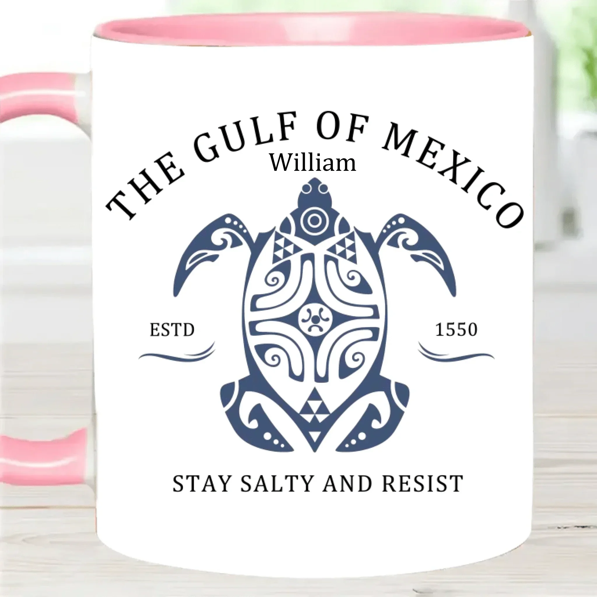 Custom Gulf of Mexico Printed Mugs - Personalised Name Gulf of Mexico Themed Printed Trendy Mugs - A Gift For Family,Friend,BFF - Joliny