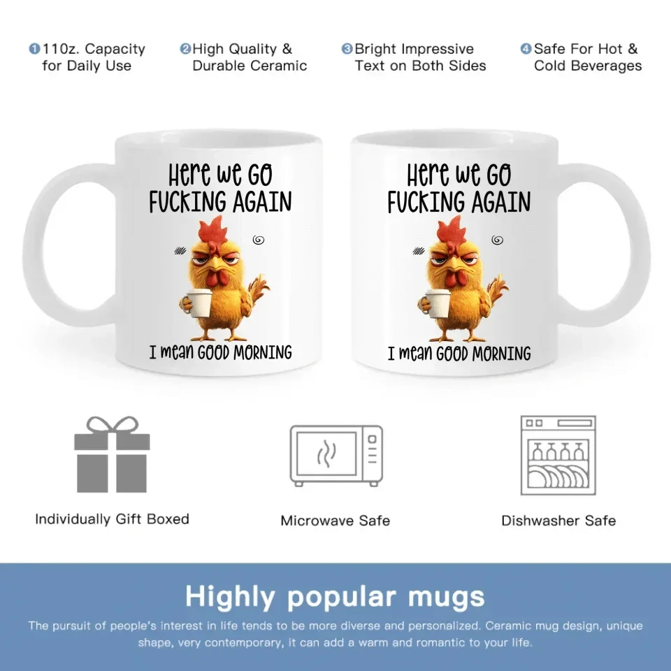 Mugs That Can Be Customized With Designs - Personalized Animal Funny Mug - A Gift For Friends,Coworkers - Joliny