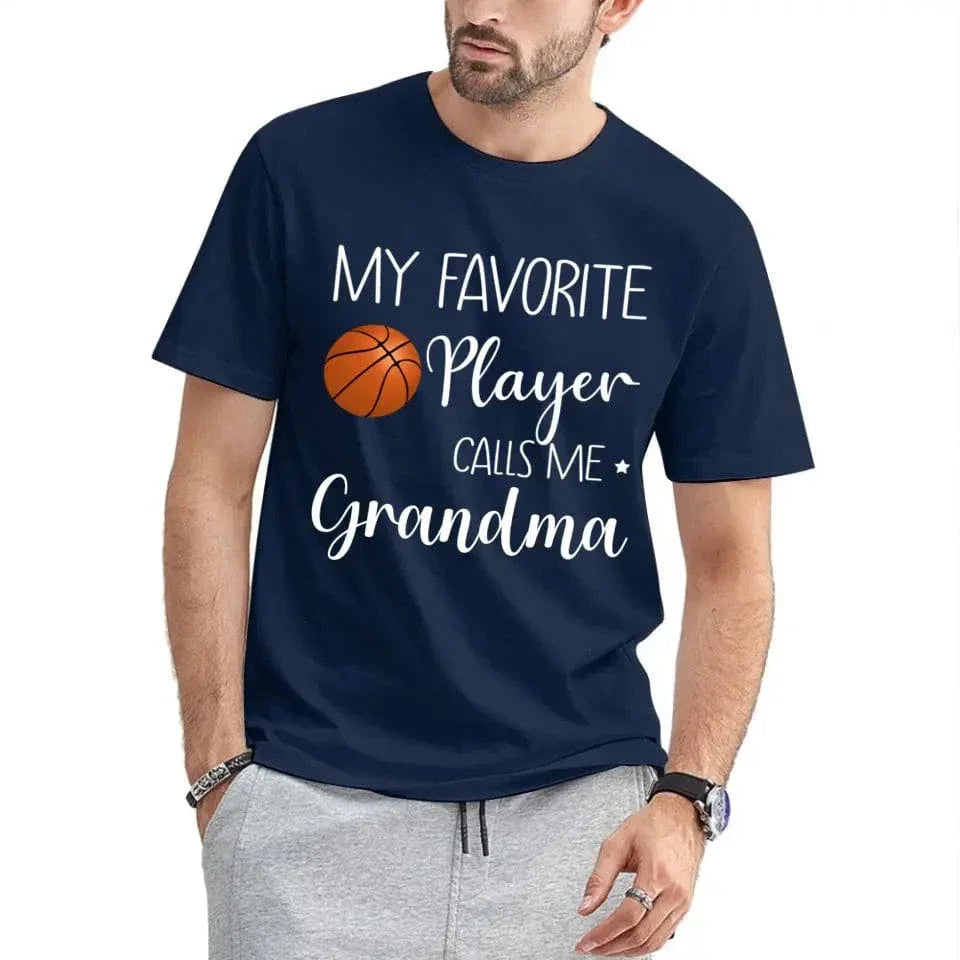 My Favorite Player Calls Me Grandma - Personalized Custom T Shirt - Joliny