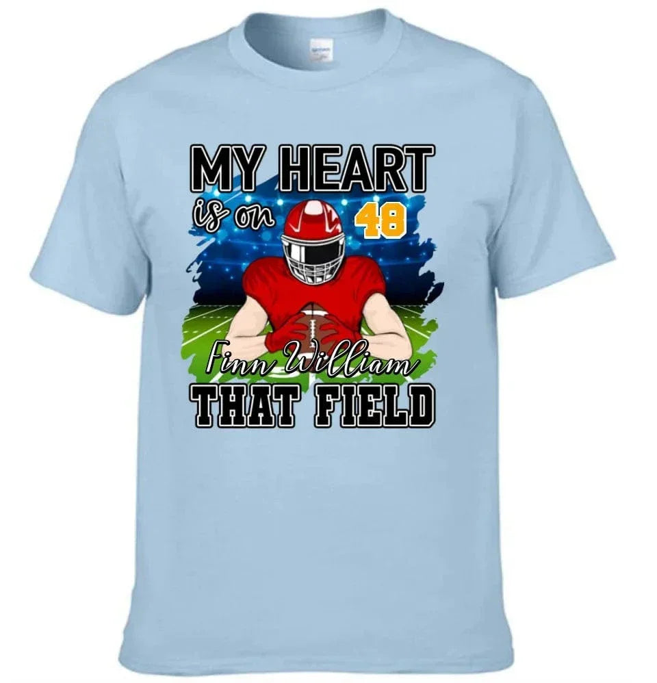 My Heart Is On That Field - Personalised Football Shirts - Gifts for Football Fans - Joliny
