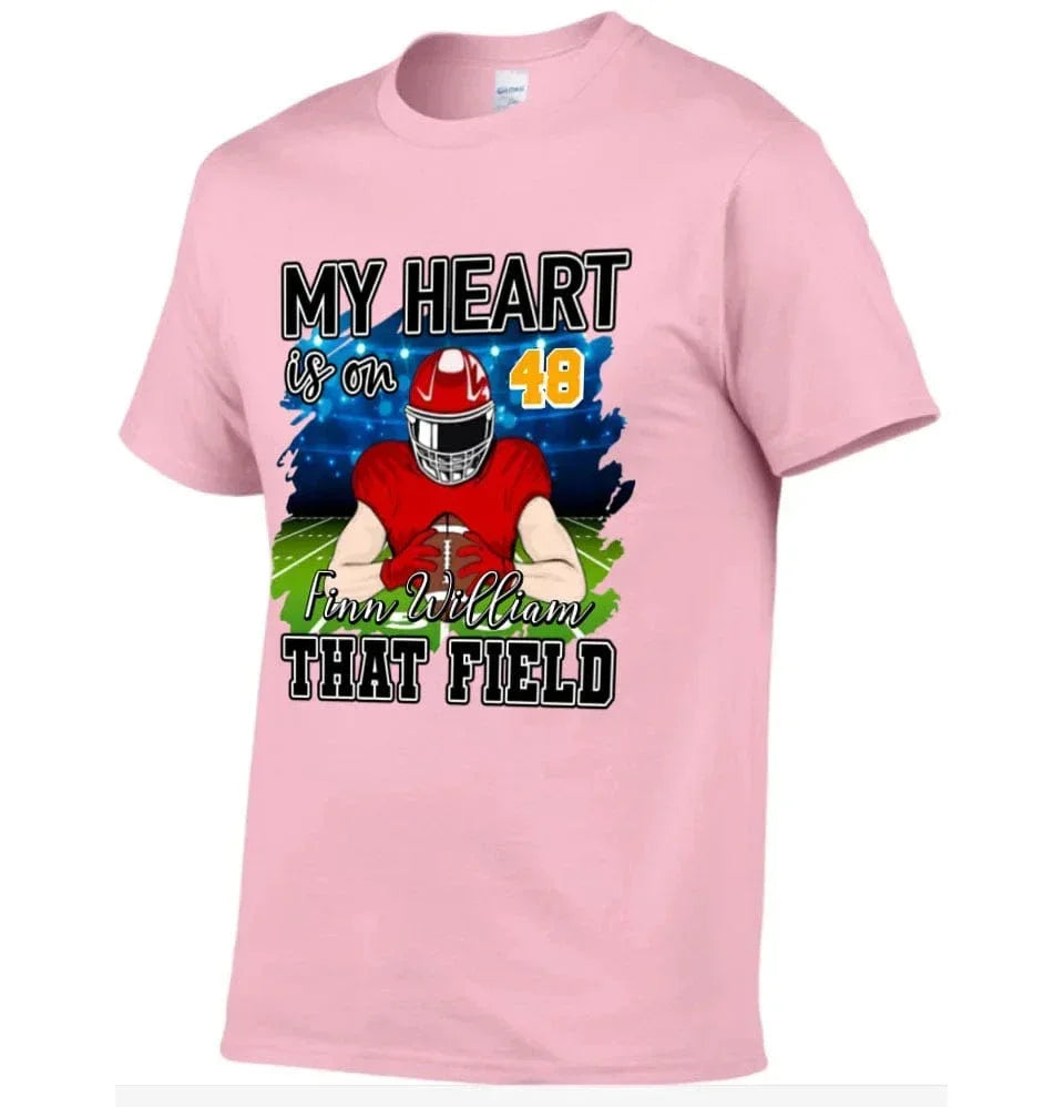 My Heart Is On That Field - Personalised Football Shirts - Gifts for Football Fans - Joliny