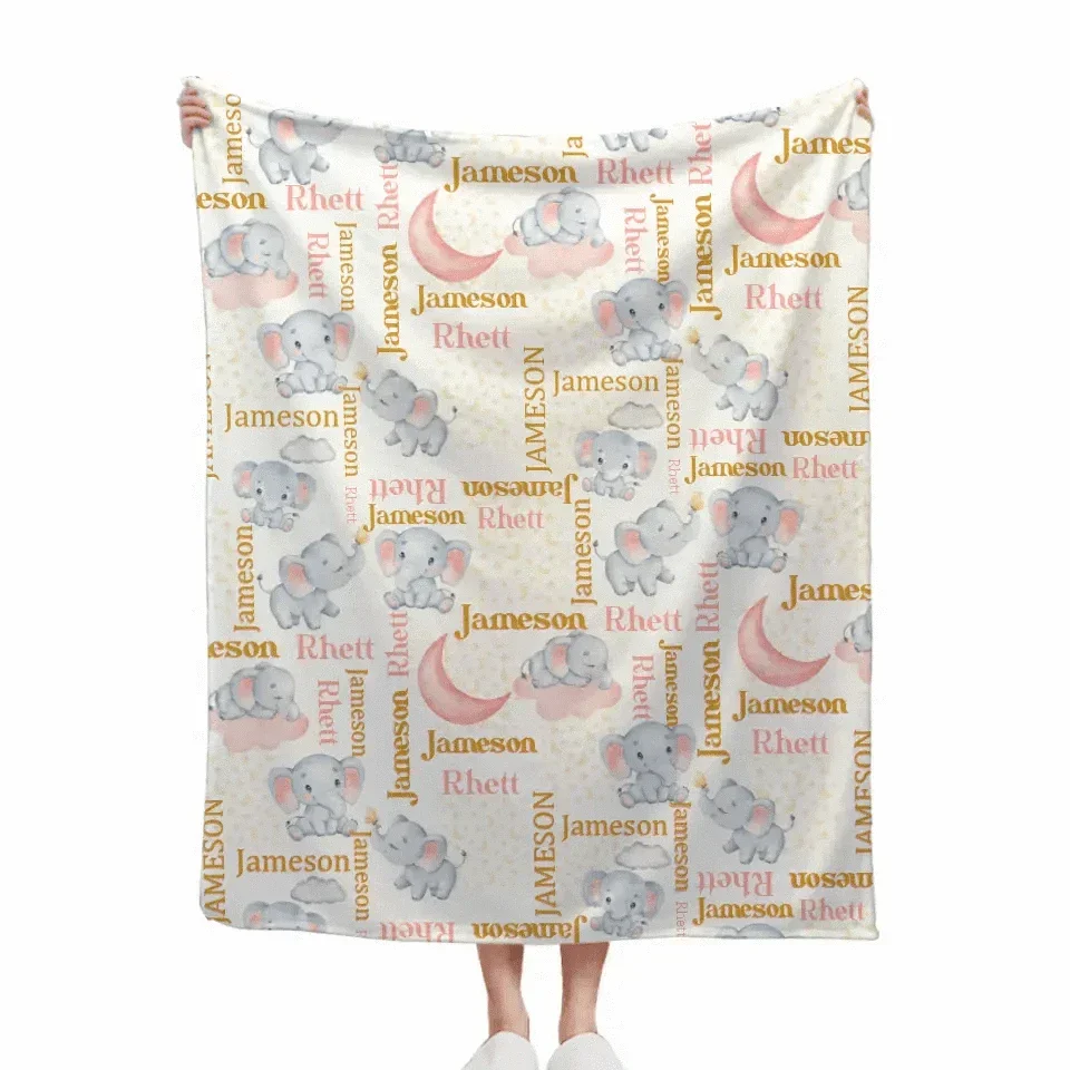 Name Customized Animal Blankets Gifts for Boys and Girls - Joliny