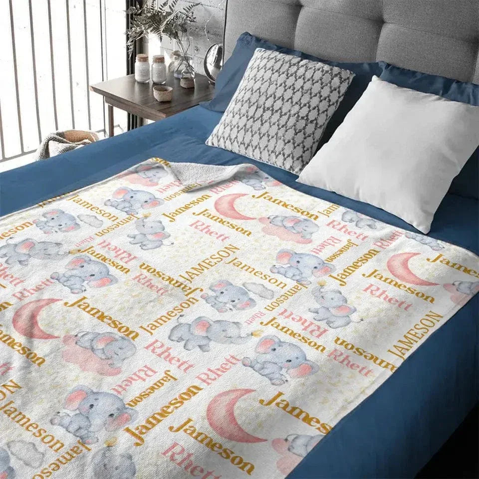Name Customized Animal Blankets Gifts for Boys and Girls - Joliny