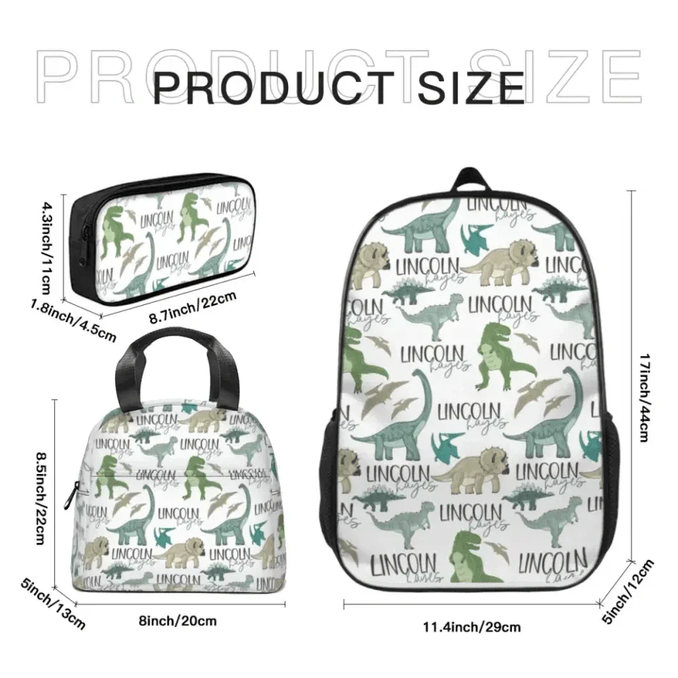 Name Customized Dinosaur Park Backpack - Graduation Season Kids Gifts - Joliny