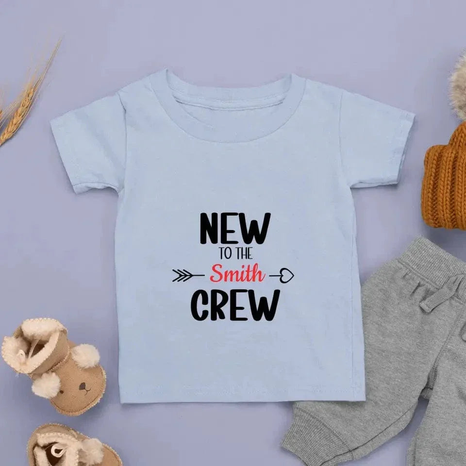 New To The Crew-Name Customized Children's T-Shirt - Joliny