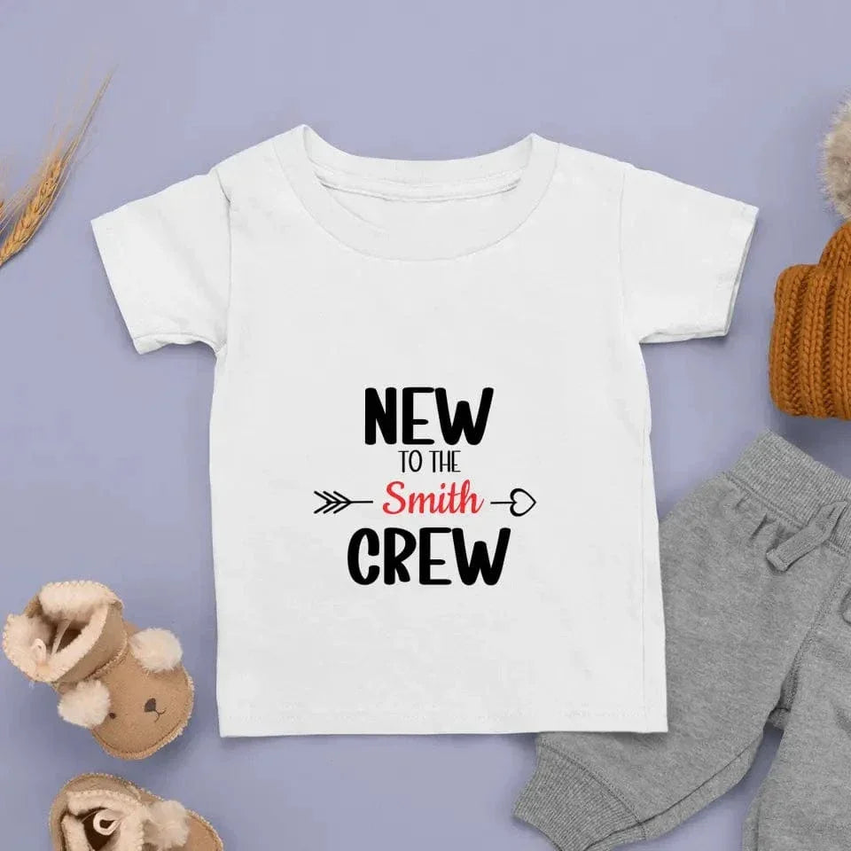 New To The Crew-Name Customized Children's T-Shirt - Joliny