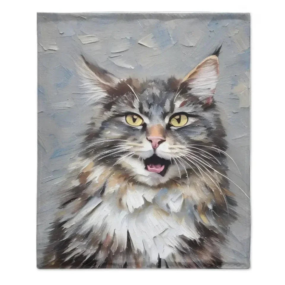 Perfect Pet Portrait: Personalized Oil Blanket for Pet Lovers - Joliny