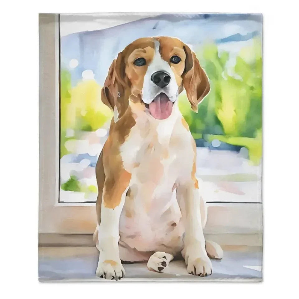 Perfect Pet Portrait: Personalized Oil Blanket for Pet Lovers - Joliny
