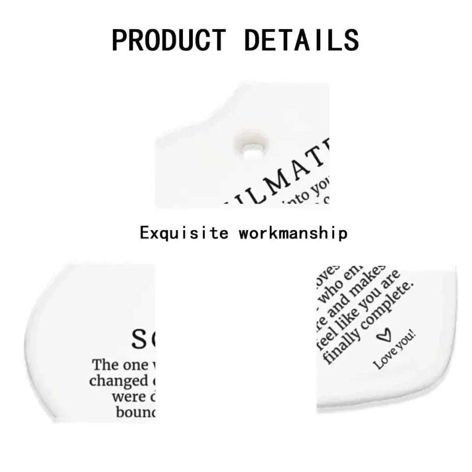 Personalised Ceramic Heart - Keepsake Gift for Partner Valentines Gift Anniversary Gift - Joliny