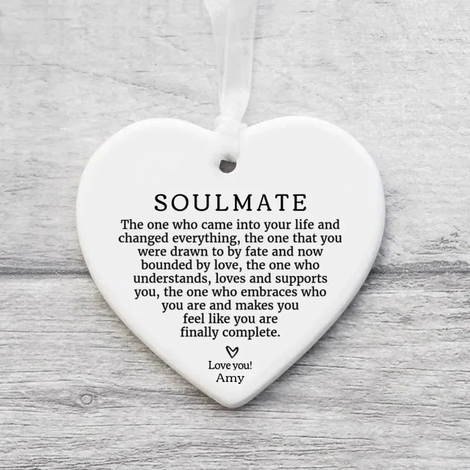 Personalised Ceramic Heart - Keepsake Gift for Partner Valentines Gift Anniversary Gift - Joliny