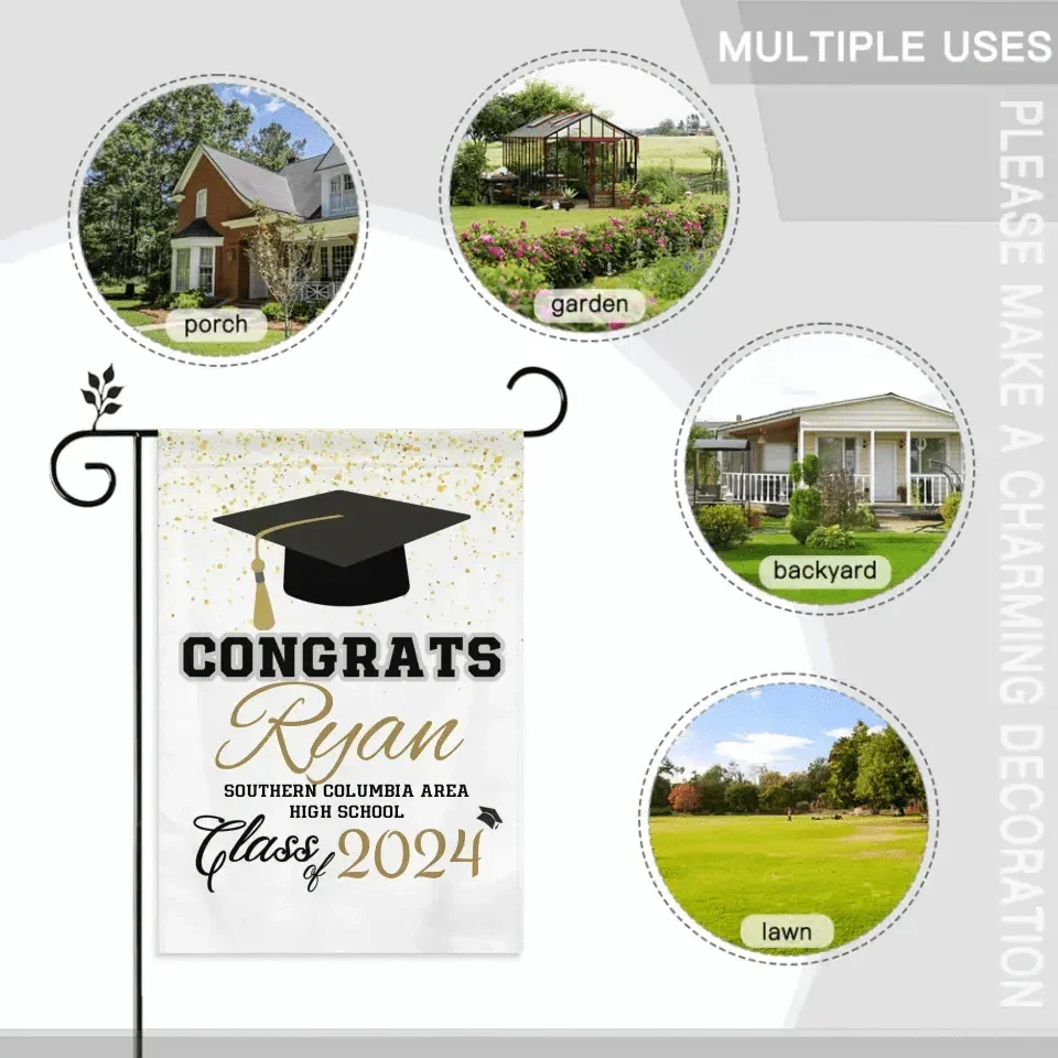 Personalized 2024 high school graduation blanket - Joliny