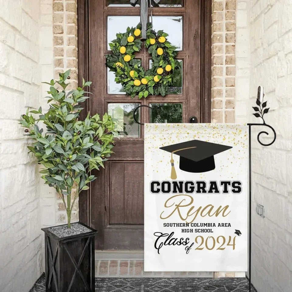 Personalized 2024 high school graduation blanket - Joliny