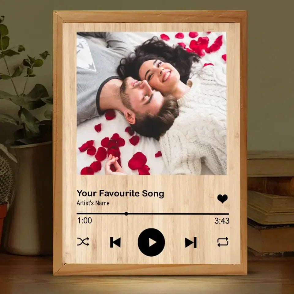 Personalized Anniversary Gift Custom Photo Frame Box - Our Song - Joliny