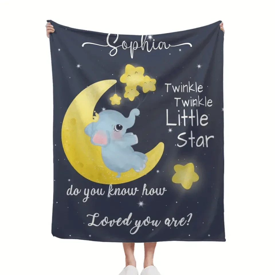 Personalized Baby Blanket - Do You Know How Loved To You - Joliny