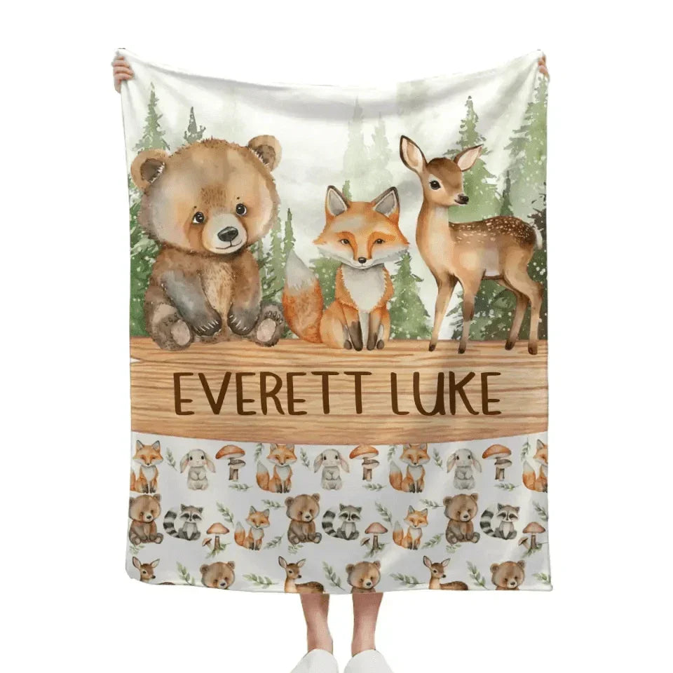 Personalized Baby Blankets With Name - Newborn Baby Gift - Joliny