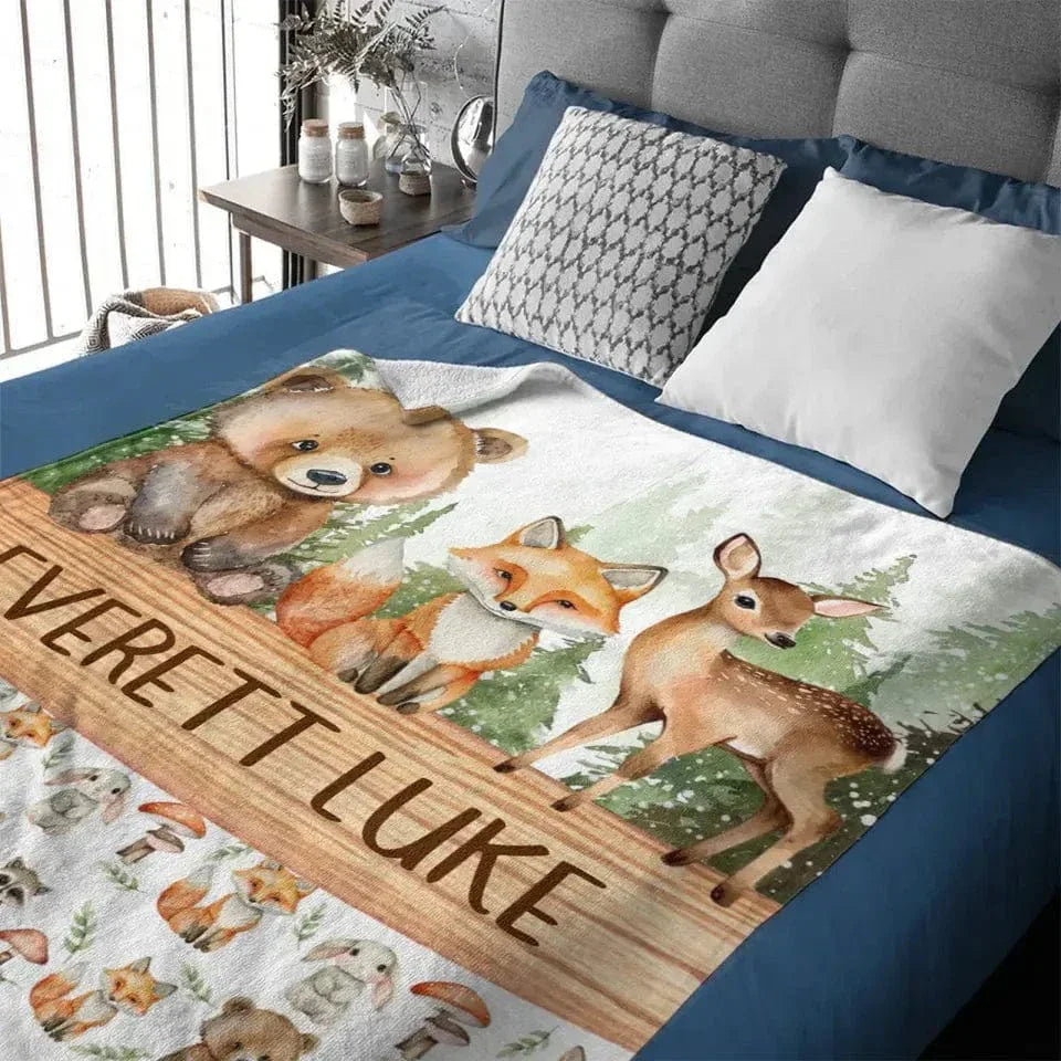 Personalized Baby Blankets With Name - Newborn Baby Gift - Joliny