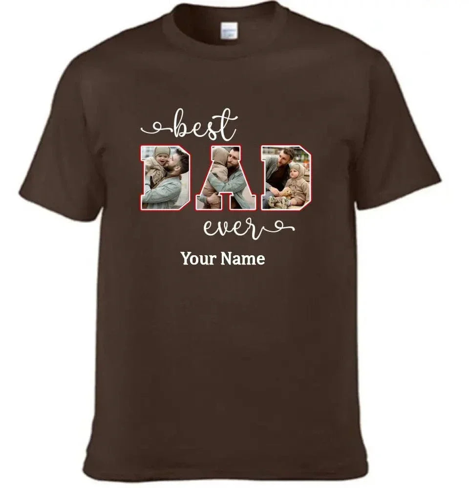 Personalized Best Dad Custom Photo Shirt - Joliny