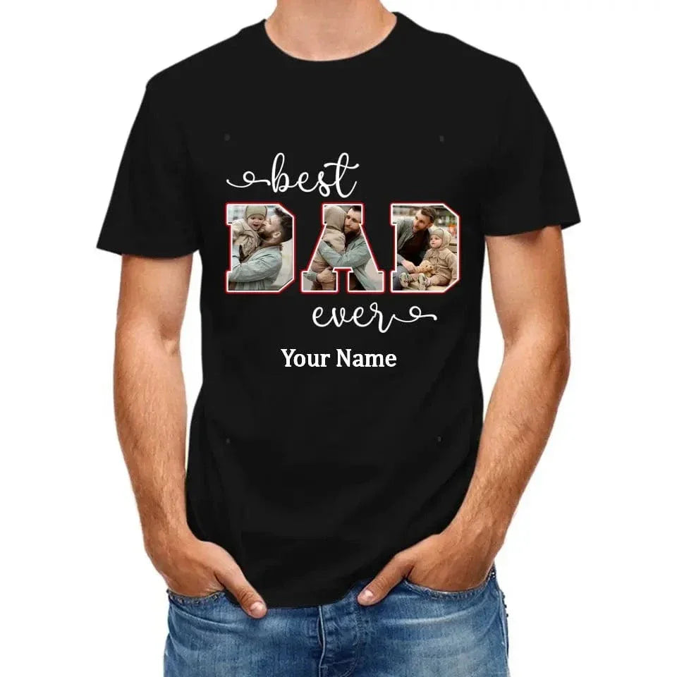 Personalized Best Dad Custom Photo Shirt - Joliny