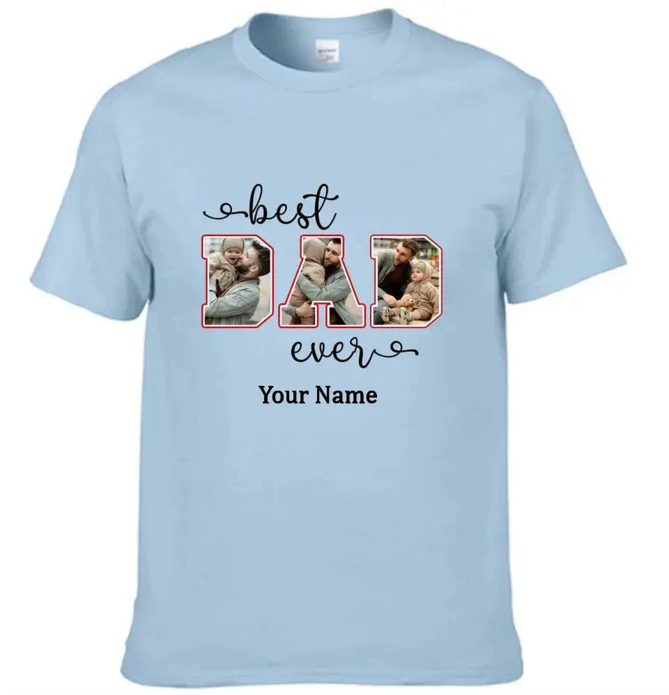 Personalized Best Dad Custom Photo Shirt - Joliny