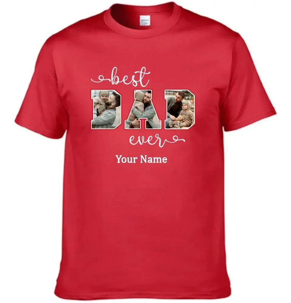 Personalized Best Dad Custom Photo Shirt - Joliny