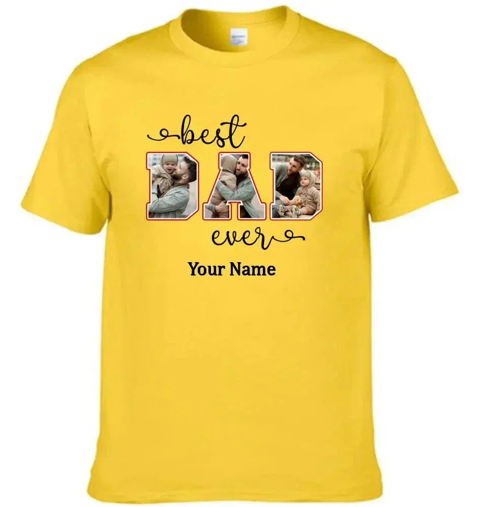 Personalized Best Dad Custom Photo Shirt - Joliny