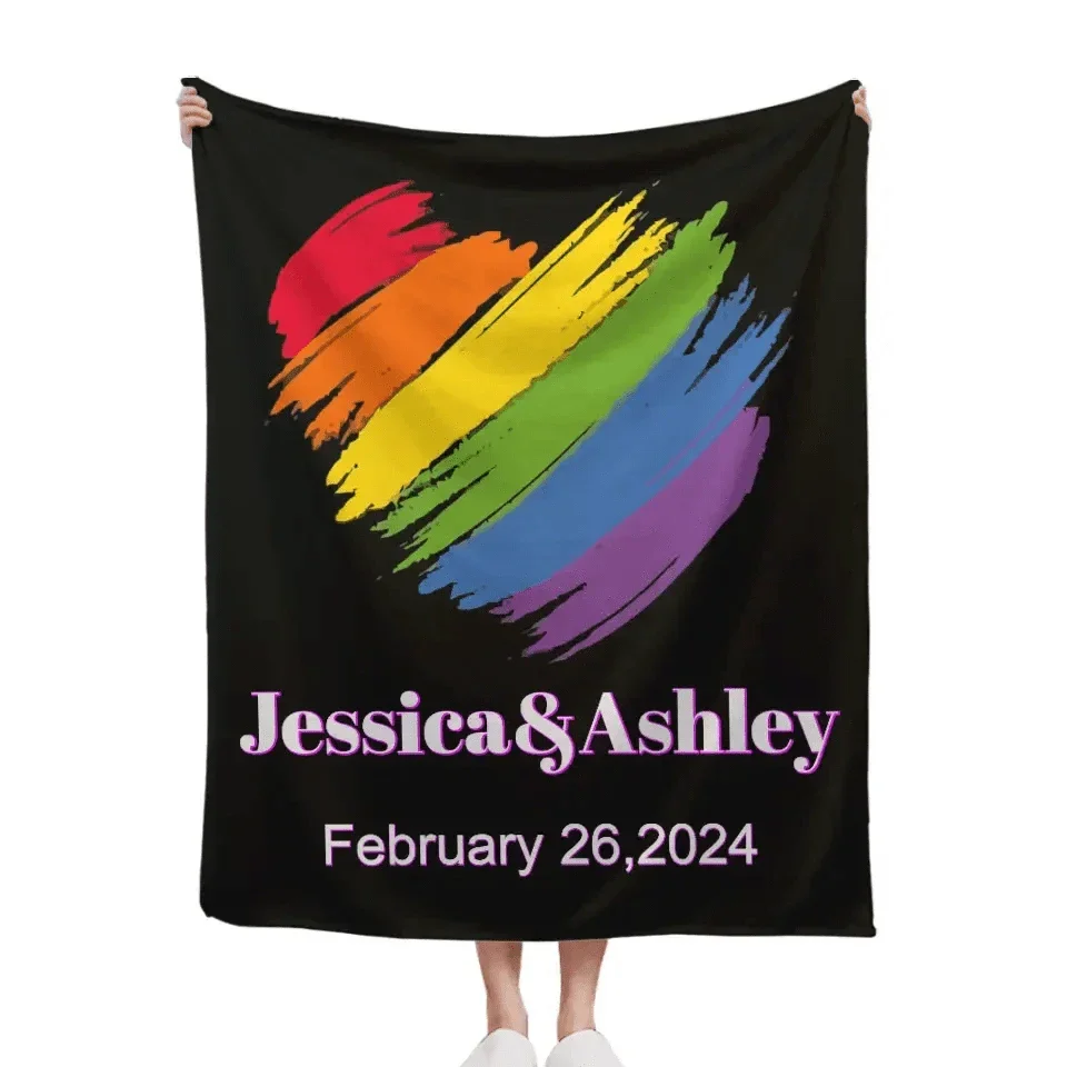 Personalized Blanket, Customized Anniversary Gifts For Couples - Joliny