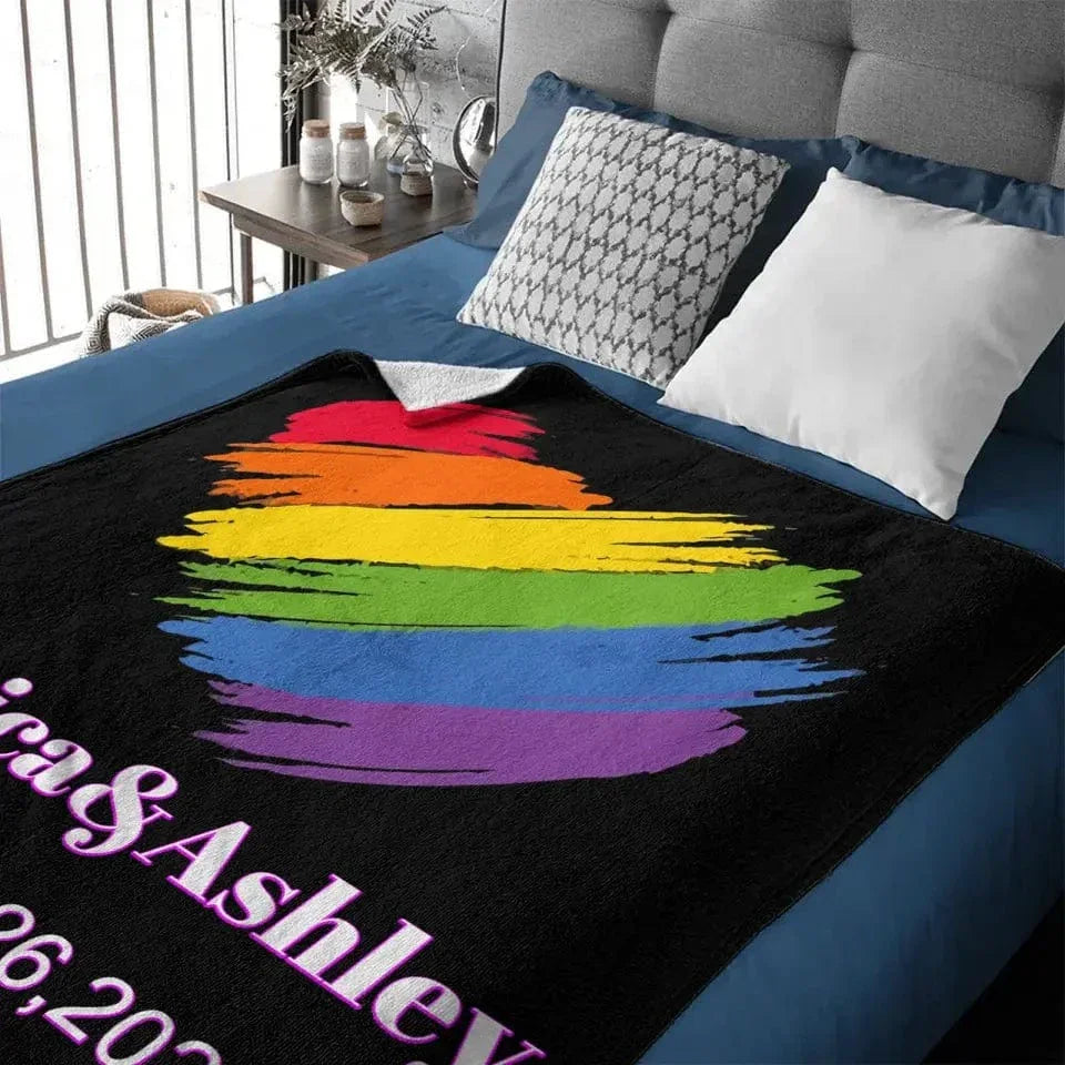 Personalized Blanket, Customized Anniversary Gifts For Couples - Joliny