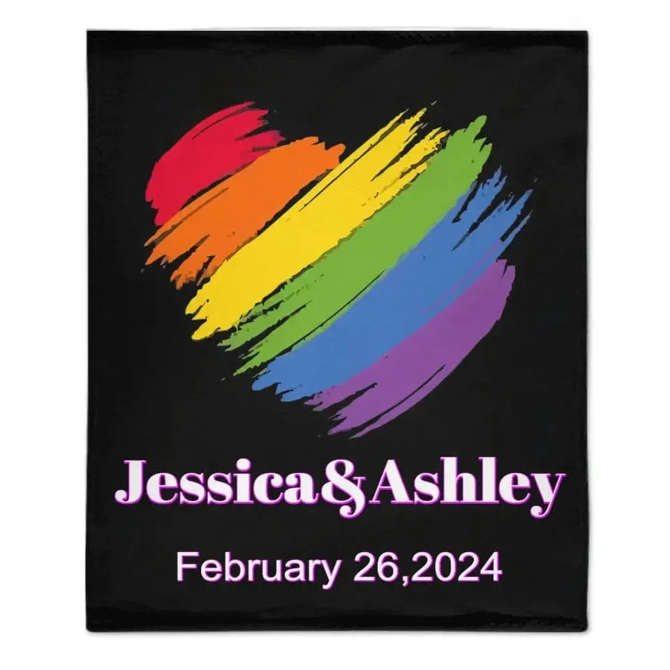 Personalized Blanket, Customized Anniversary Gifts For Couples - Joliny
