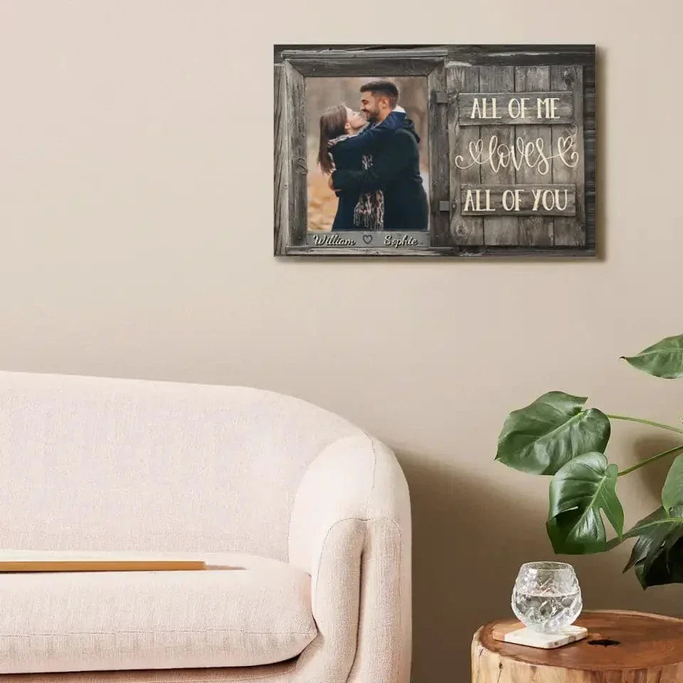 Personalized Canvas Wall Art - Gift For Couples, Husband Wife - Joliny