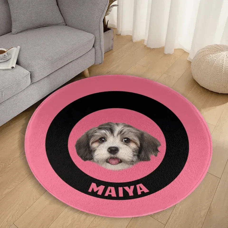 Personalized Cartoon Pet Portrait Rug, Animals, Dog, Cat - Custom Home Decor Rugs - Pet lovers Christmas gift - Joliny
