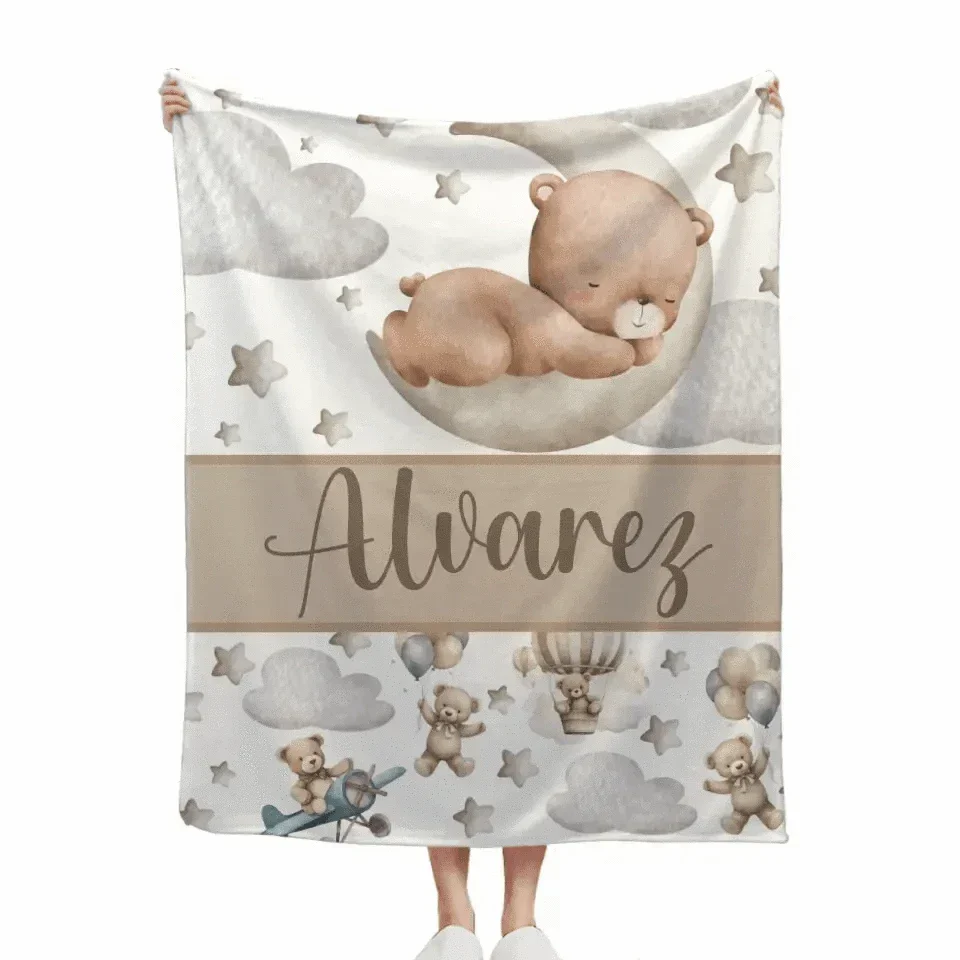 Personalized Custom Baby Blanket With Name - Best Gift For Baby - Joliny