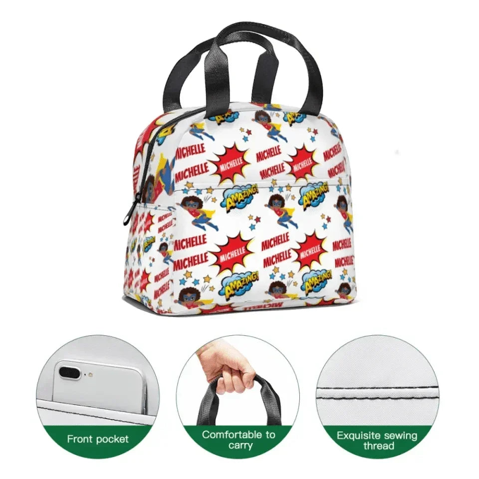 Personalized Custom Comic Book Boys Names - Superhero Child Name Backpacks - Joliny