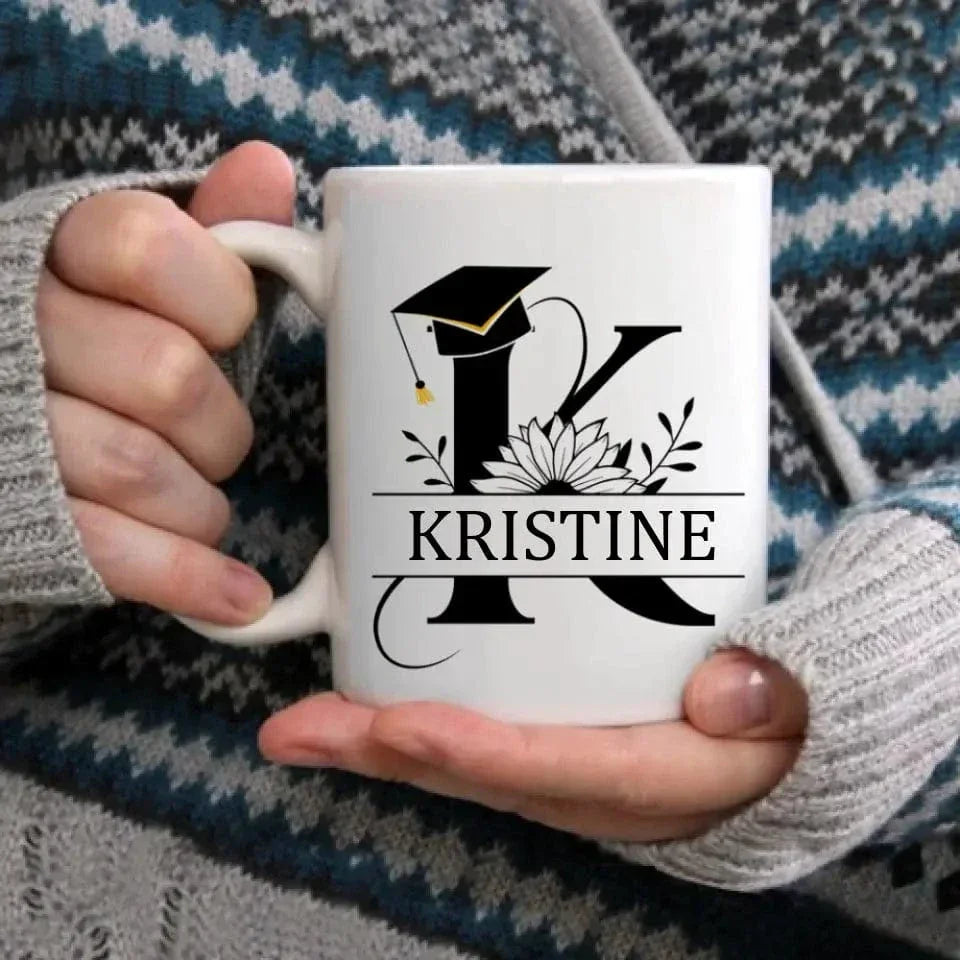 Personalized Custom Mug - Graduation Class Of 2024 , Clipart Flower - Joliny