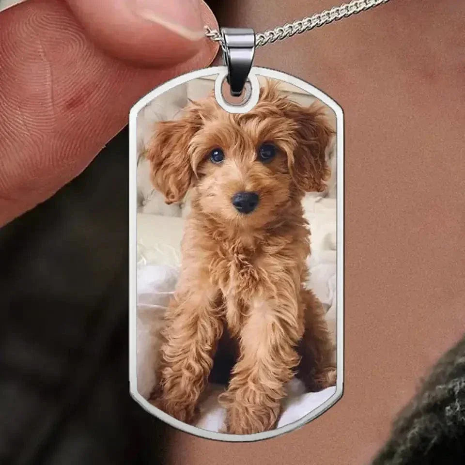 Personalized Custom Necklace - Gift For Pet Owners, Pet Lovers, Custom Photo Don't Cry For Me - Joliny